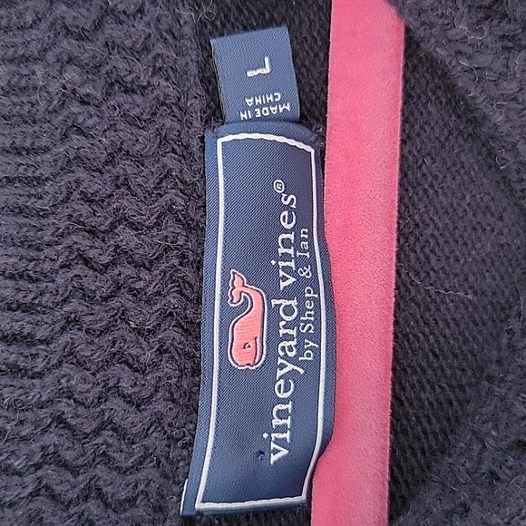 Vineyard Vines Fair Isle Classic Fit Crewneck Sweater Wool Blend Sz L - Picture 4 of 9